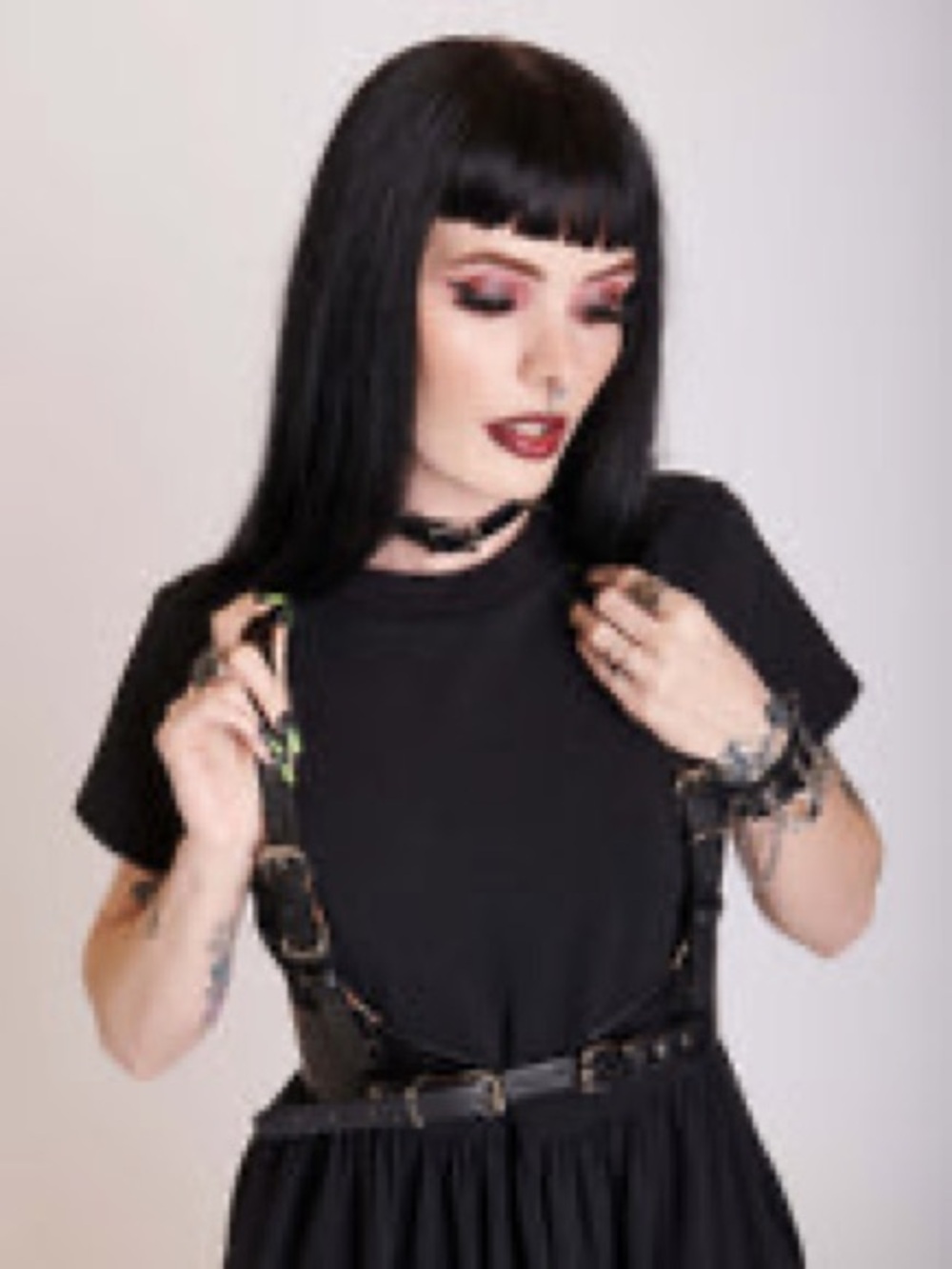 Midnight Hour vegan belted harness M-XL